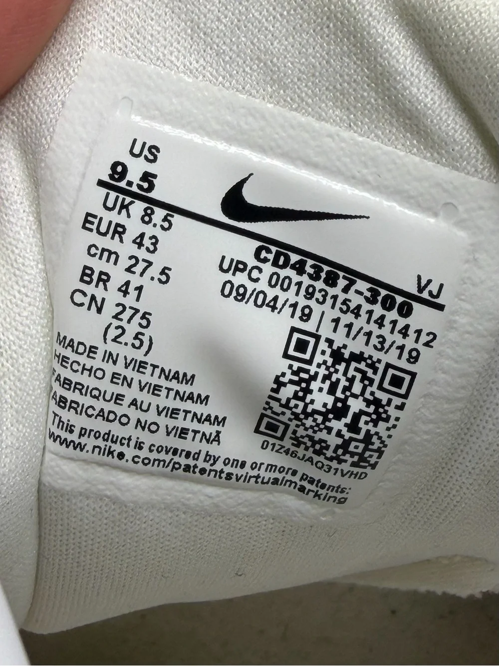 NIKE / Air Streak Lite x Beams Aloe Verde 2020 4387-300 Sneakers / 9.5